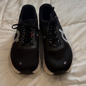 On Running Men's Black and White Athletic Shoes